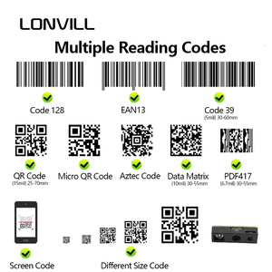 LONVILL小型スキャンエンジンコードスキャナーarduino 2d Qrリーダー固定埋め込みQRコードスキャナー - Product Image 2
