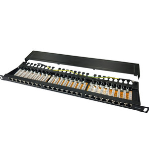 Panel de conexión de red FTP RJ45 Socket 8P8C LAN 1U 25 puertos Panel de conexión Bloque de terminales Cat6a - Product Image 3