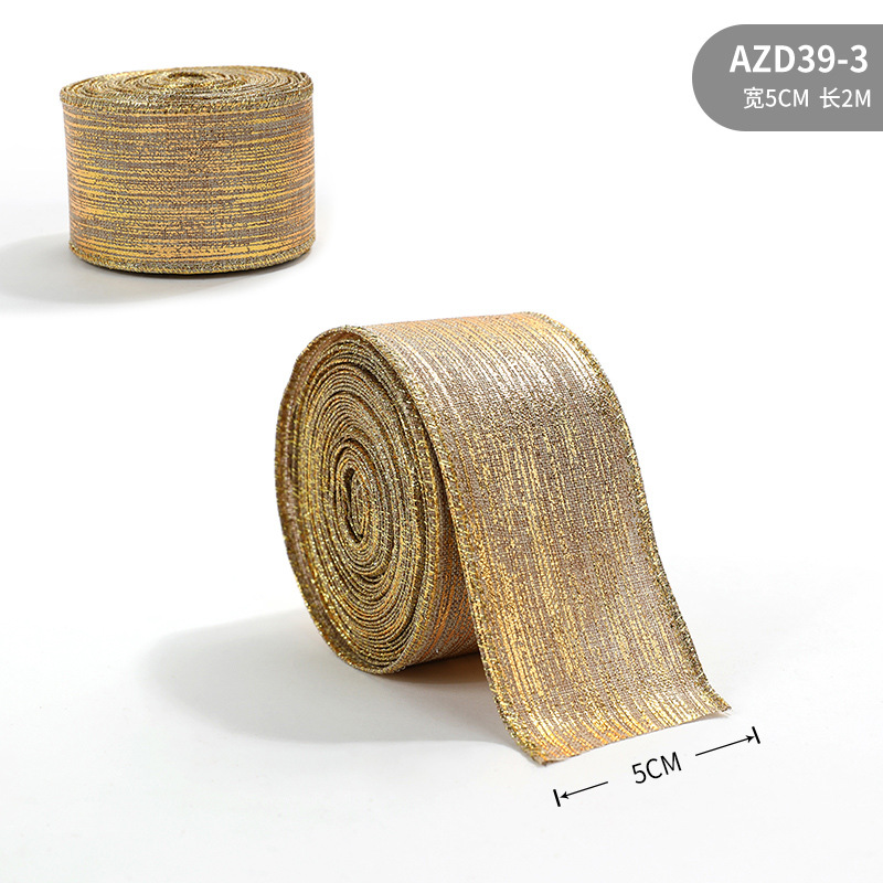 5cm linen color bronzing webbing/2m