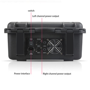GAX-HM80 profesyonel dj uçuş mikser 8 kanal sabit mikser çantası amplifikatör entegre yüksek güçlü ses açık için set sahne - Product Image 6