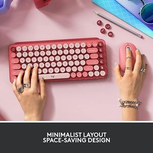 Logitech POP KEYS Wireless Bluetooth Mechanical TTC Axis Office <strong>Keyboard</strong> <strong>Computer</strong> Dual Mode