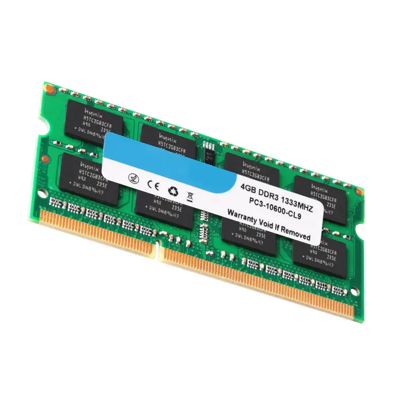OEM Sodimm Ram Memory 1.5v LAPTOP DDR3 2GB 4GB 8GB DDR3 PC3 10600 1333Mhz 204pin