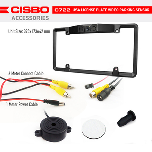 Fácil instalación, cámara de marcha atrás para matrícula de EE. UU., Sensor de estacionamiento combinado 3 en 1 para uso DIY, sin taladro para su coche - Product Image 4