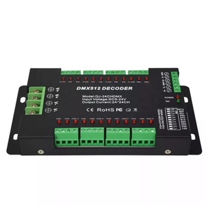 24CH LED Strip Dimmer Decoder LED Controller Treiber Drahtloser DMX512 Decoder Für DMX RGB Beleuchtung