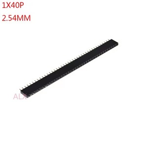 1x40 Pin Einreihige gerade Buchse 2,54mm Pitch Strip Anschluss buchse 1*40 40 p 40 Pin 40 Pin Für Pcb Arduino - Product Image 1