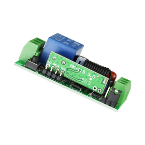 1CH Universal Wireless-Fernbedienung mit 2 Tasten RF-Empfänger für fern gesteuerte Garagentor verriegelung Elektrischer Tor öffner