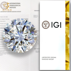 DEF 1.0CT 1.5 CT 2CT 3CT Kim cương nhân tạo VS Kim cương tròn VVS Giấy chứng nhận IGI GIA Kim cương nhân tạo HPHT CVD - Product Image 1