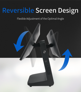 Thiết bị đầu cuối POS hệ thống cảm ứng kép màn hình thông minh tương tác tất cả trong một tiền mặt đăng ký với máy ảnh cho nhà hàng - Product Image 3