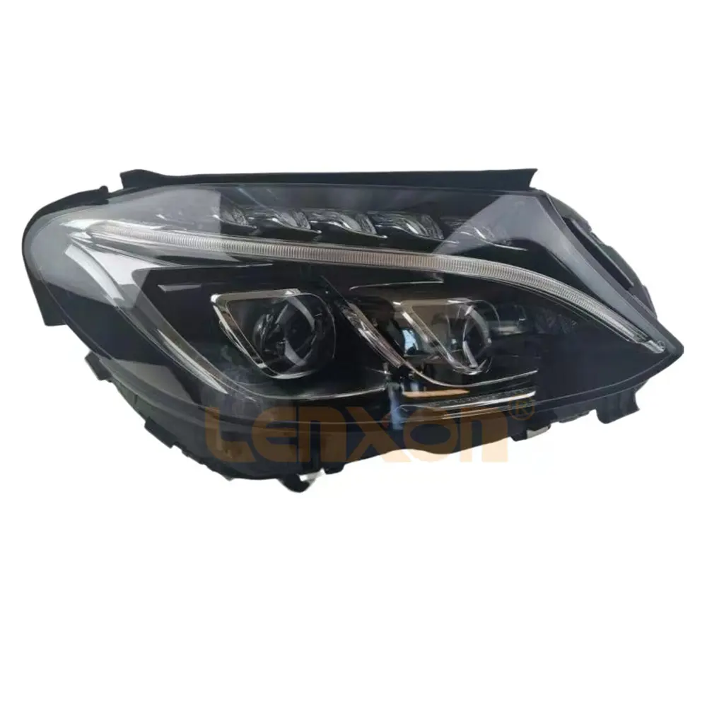 Farol xenon hid lâmpada de led, para mercedes benz classe c w205 c180 c200 c280 c300 c63 2015-2018»