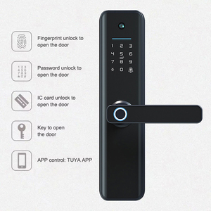 Anahtarsız giriş Tuya akıllı kapı kilidi parmak izi biyometrik elektrikli kilit akıllı kilidi ile kamera - Product Image 4
