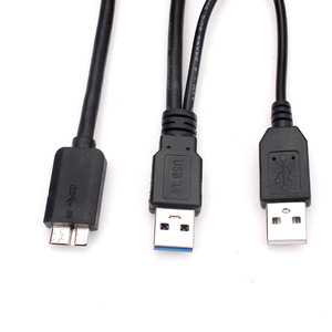 สายดาต้าฮาร์ดดิสก์ Usb 3.0,สาย USB 2.0ตัวผู้ไปยัง Micro B สำหรับ Seagate Western Digital Samsung - Product Image 1