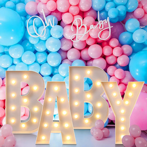4ft Raised Border Marquee Letters and Numbers Event Props Luminous Numbers Party Decoration - Product Image 6