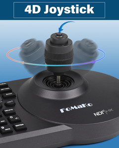 Быстрая доставка PTZ-контроллер PoE NDI Camera Controller, live streaming IP PTZ Camera Controller клавиатура с 4D джойстиком