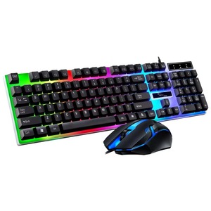 Professionals LED Wired Gaming <strong>Keyboard</strong> and <strong>Mouse</strong> <strong>Combo</strong> Back Lit Full Size for Gamer Desktop <strong>Mouse</strong> <strong>Keyboard</strong> Set - Product Image 1