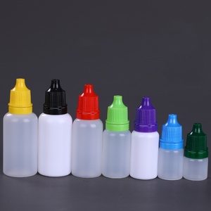 Precio bajo 5ml 15ml 30ml 50ml Agua hidratante Líquido Peluca Removedor de pegamento Translúcido Boca pequeña Botella de plástico vacía con cuentagotas - Product Image 1