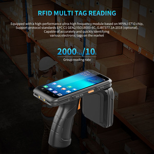 Uhf RfidリーダーAndroid 10長距離ハンドヘルドRfidリーダー4G WIFI BlueToothインダストリアルIP67 ISO 18000-6C - Product Image 4