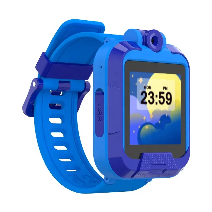 On Sale 90 Degree Rotatable Camera Game Smart Watch Boy Girl Software Watch With Puzzle Game For Children Kids