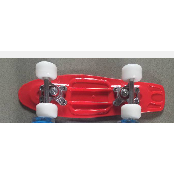 17-inch plastic wheels and plastic frame