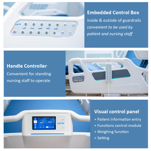 <strong>High</strong>-Advanced Medical Care Patient Nursing Electric Hospital <strong>Bed</strong> With Smart Control for Turning Right/ Left <strong>Back</strong> Leg Body Rest