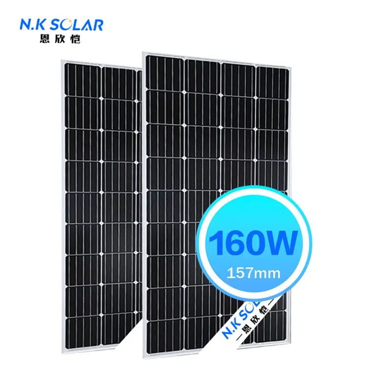 Monokristalline PV-Solarzelle mit 25 Jahren Garantie 220 W 200 W 180 W 160 W 150 W Solarpanel für Zuhause oder zum Verkauf