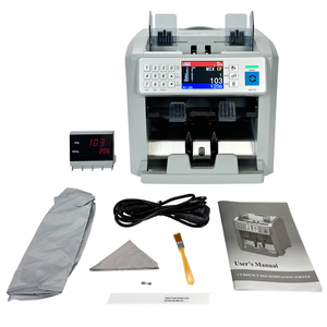 8plus Dual <strong>CIS</strong> Bill Counter Sorter <strong>Machine</strong> Cash Bank <strong>Note</strong> Fake Money Detector Commercial <strong>Machines</strong> with 3.5 Inch TFT Display - Product Image 6