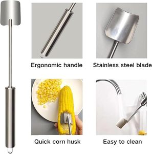 2024 yeni mısır kesici mısır Cob soyucu mısır Cob paslanmaz çelik Splitter aracı mutfak için ergonomik saplı - Product Image 3