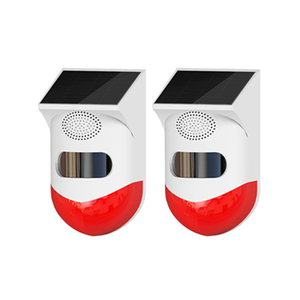 <strong>2in1</strong> WiFi Tuya Smart <strong>Remote</strong> Control Outdoor Charging Security Sound Alarm Detector Sensor Farm Garden Solar Infrared Siren Solar - Product Image 1