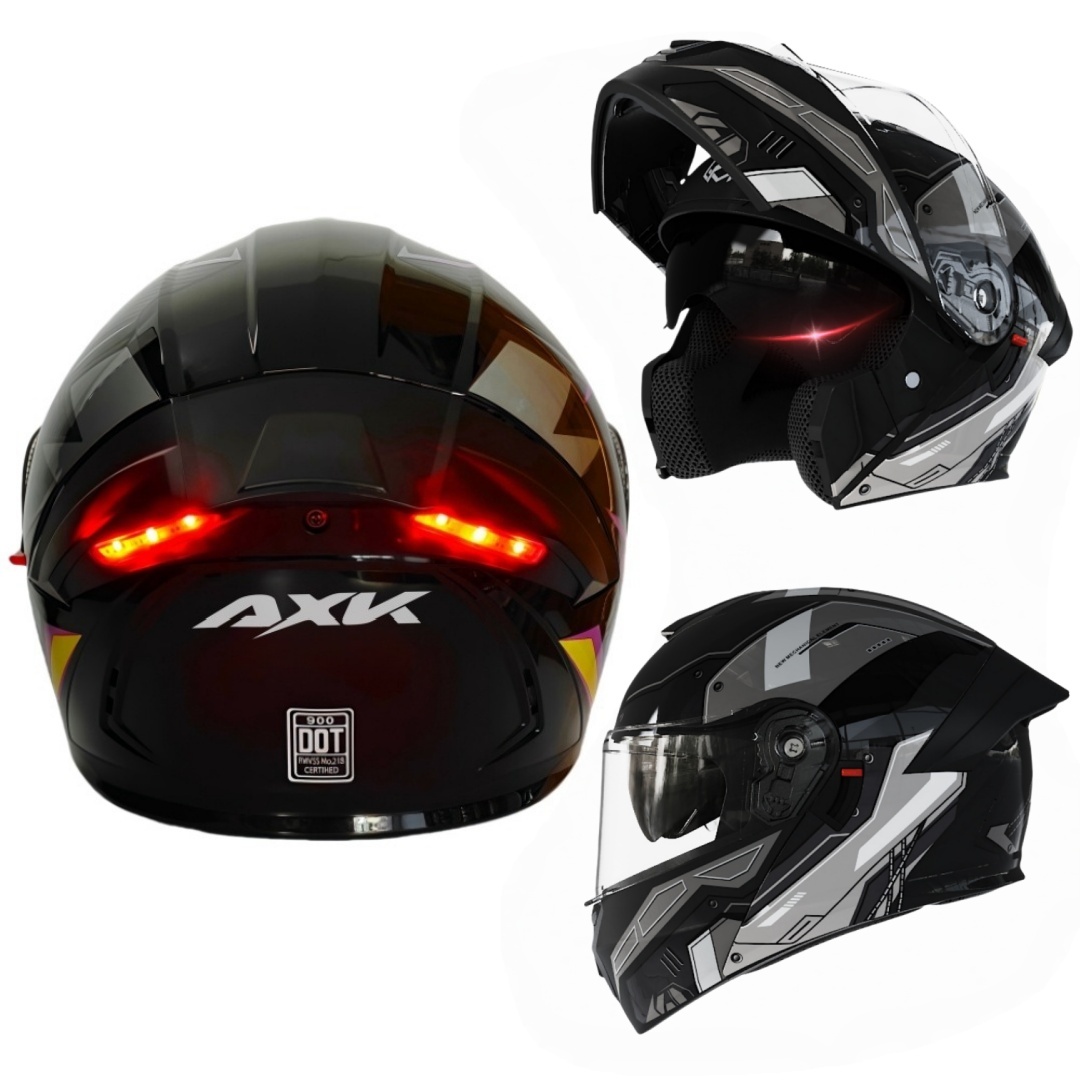 Casco con luce posteriore