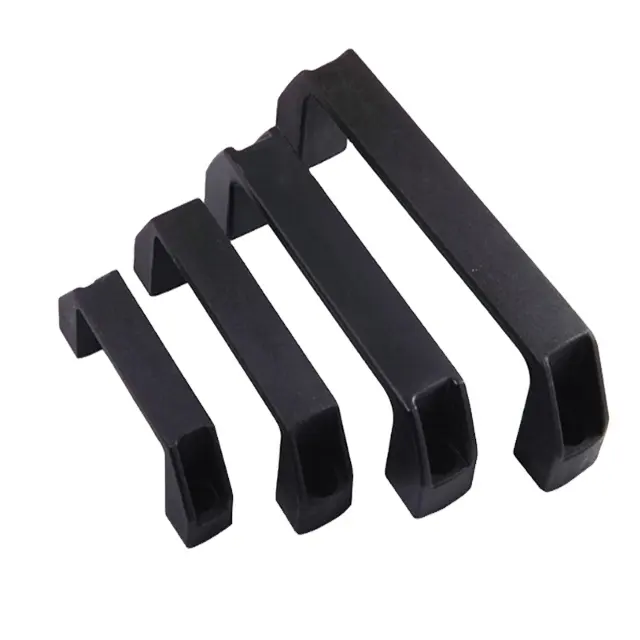 Profilo estruso in alluminio con scanalatura a T maniglie per mobili in Nylon di plastica nera maniglia industriale
