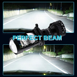 Y5 H4เลนส์โปรเจคเตอร์ LED พร้อมไฟเลเซอร์โปรเจคเตอร์ H4ไฟหน้ารถขนาดเล็ก LED H4 LED - Product Image 2