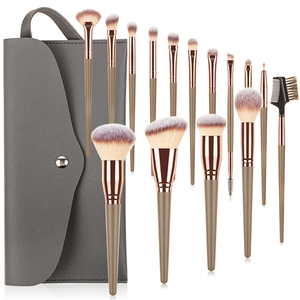 Büyük! Profesyonel Maquillaje araçları sentetik kore kahverengi vakıf göz makyaj fırçası es 7/10/15 adet özel Logo makyaj fırçası Set - Product Image 1