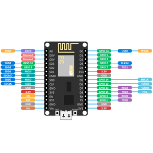 Nodo MCU bordo di Sviluppo di Kit NodeMCU + Motor Shield Esp Wifi Esp8266 Esp-12e fai da te rc giocattolo di controllo remoto di Lua IoT Esp8266 - Product Image 5