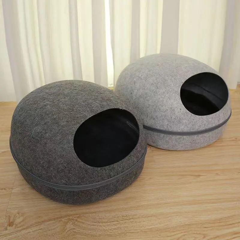 Nuovo Design novità forma di dadi breve peluche gatto grotta letto casa interessante per gatti cani di piccola taglia cuccia per animali con dadi appesi giocattolo