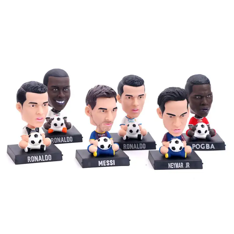 OEM di alta qualità giocatore di calcio giocattolo Action Figure Car Bobblehead