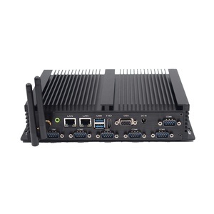 Mini PC resistente sin ventilador i7 4500U con Win7 Win10 computadora de escritorio industrial compatible con RS232 RS485 WiFi BT computadora integrada - Product Image 1