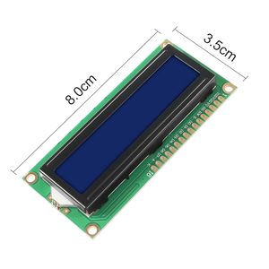 LCD1602 1602 Module Blue Green Screen 16x2 Character <strong>LCD</strong> Display Module HD44780 Controller Blue Black Light for <strong>Arduino</strong>