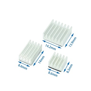 Ahududu Pi 4 için 4B alüminyum soğutucu isı emici bilgisayar soğutucu radyatör elektronik çip için ısı dağılımı soğutma pedleri - Product Image 2