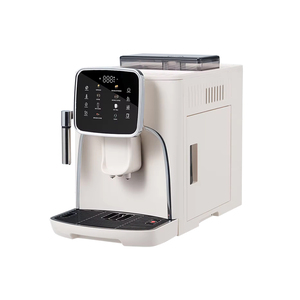 Automatische Espresso maschine mit Mühle und Milch schäumsystem programmierte Optionen große Touchscreen-Doppelbecher-Kaffee maschine - Product Image 2