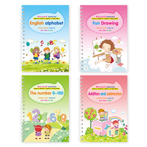 Francés 3D Groove Copybook Libro para niños Aprendizaje de números Letras francesas Seguimiento de caligrafía Libros de ejercicios Regalo - Product Image 1