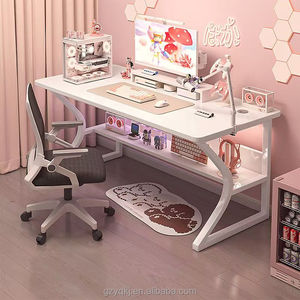 Semplice metallo rettangolare scrivania del Computer per lo studio a casa o ufficio piccolo tavolo Desktop per gli studenti e uso camera da letto - Product Image 3