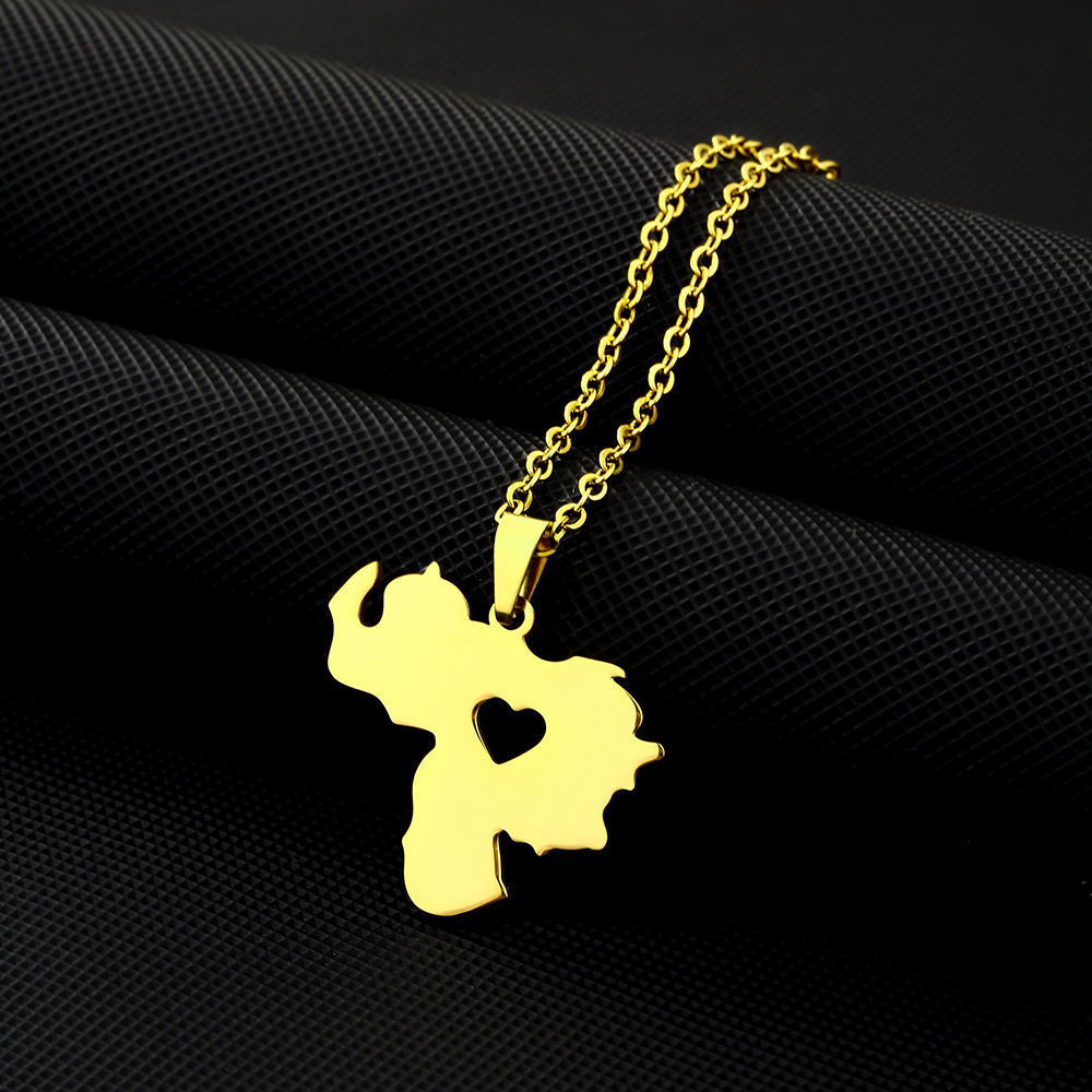 Gold glossy heart C