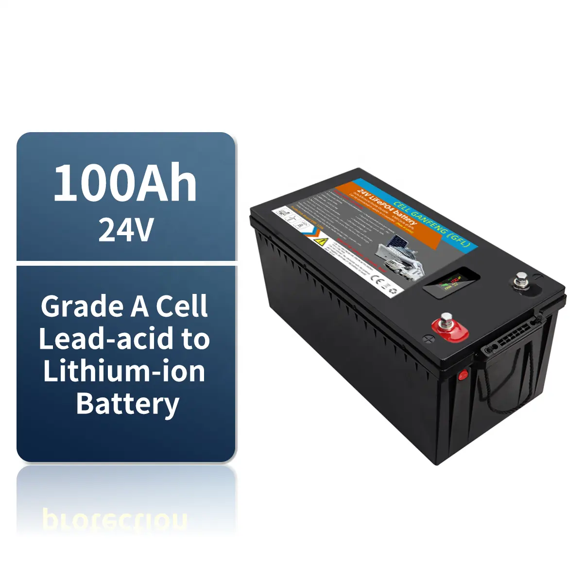 Kosten günstiges Lithium-Eisen der Klasse A 25,6 V 100A CE Kunden spezifischer Li-Ionen-Akku Fabrik preis Batterie für Solarstrom anlage