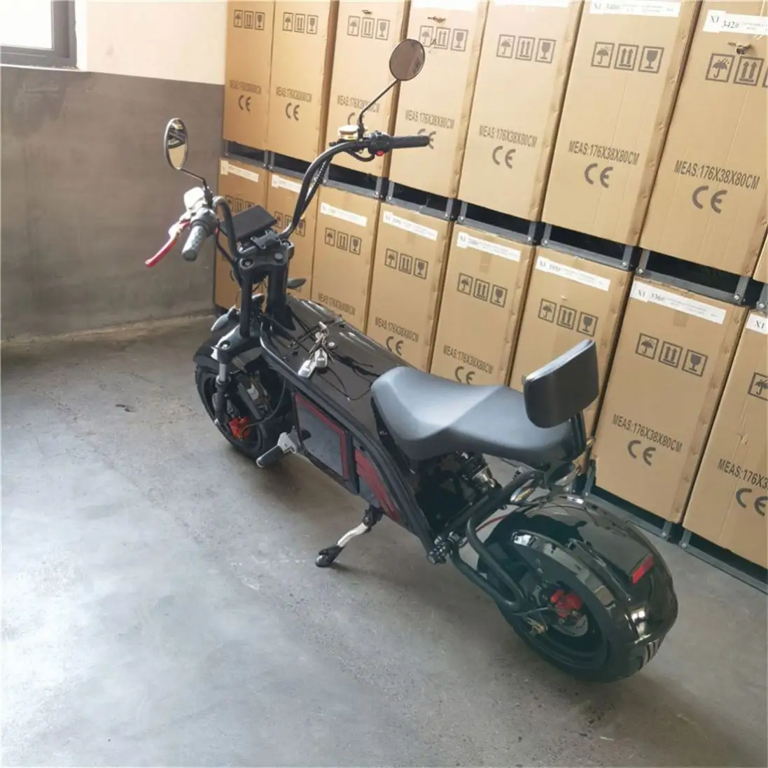 EEC COC Dreirad Moped Elektro fahrrad Europa Unisex 60V 12 Zoll Motorrad mit Beiwagen Elektro roller bürsten los