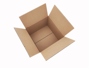 25*25*20cm Single Wall Corrugated Cartons Paper Boxes with Customized Print Economical Custom Logo Design Square Packaging <strong>Box</strong> - Product Image 4