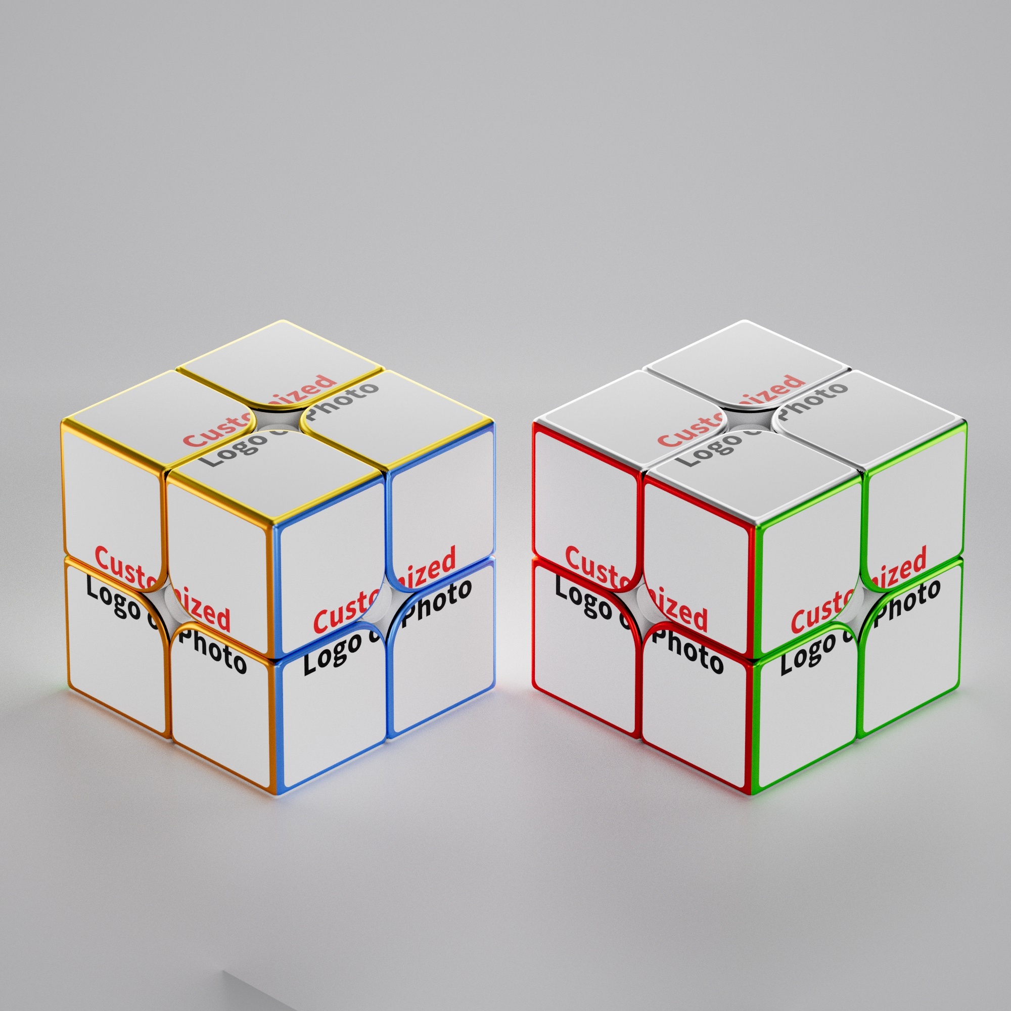 2x2 Holey Electroplate Cube
