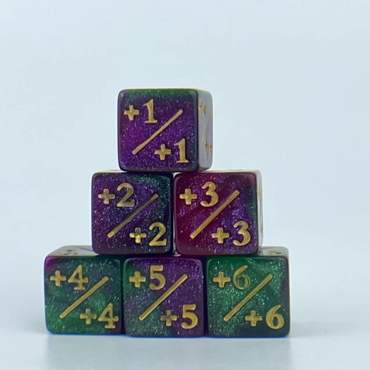 pearl green and purple +