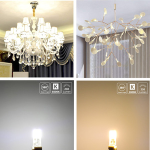 12V LED หลอดไฟมินิ G4 LED 2W ซิลิโคน360มุมลำแสง LED ไม่กะพริบสำหรับคริสตัลโคมไฟระย้า - Product Image 6