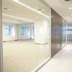 Kính phân vùng Tường Văn phòng không khung đơn/đôi kính phân vùng tường tùy chỉnh tường kính với minh bạch - Product Image 6