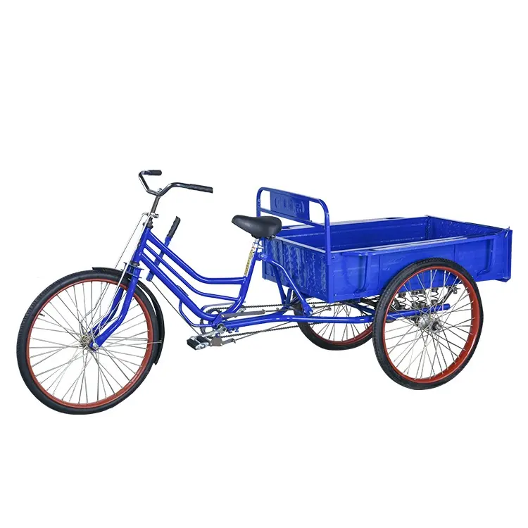 Düşük fiyat insan tarım Trike açık vücut 3 tekerlekli bisiklet yetişkin pedallı çekçek kargo diğer üç tekerlekli bisiklet