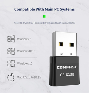 COMFAST CF-813B Không Dây <span class=keywords><strong>Realtek</strong></span> 8821CU Máy Tính Để Bàn USB 600M Blue Răng & WiFi 2 Trong 1 Thẻ Lan Không Dây - Product Image 4